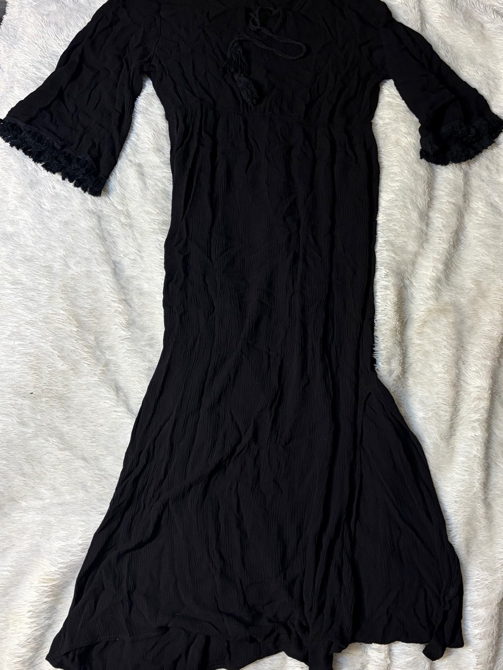 Black Women's long Dress - Classic Elegant Style